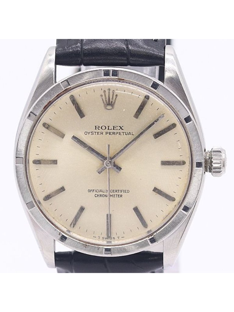 Rolex Oyster Perpetual Automatic Winding Silver Dial Watch